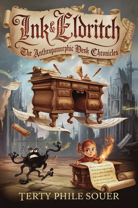 <!--en-->"Ink & Eldritch: The Anthropomorphic Desk Chronicles"